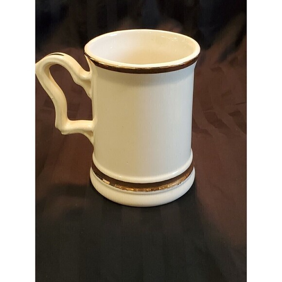 PRINCE WILLIAM WARE VINTAGE BEER STEIN ANTIQUE MORRIS AUTO 22K GOLD ENGLAND - Picture 2 of 12